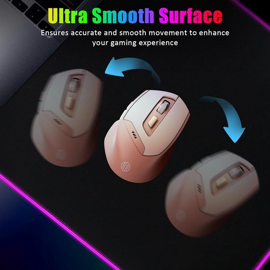 Grote RGB Gaming Muismat XL - Verlicht Met 15 Modi - Waterdicht en Antislip Bureau Onderlegger — afbeelding 2