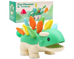 Toylandia Dino - Dinosaurus Fijne Motoriek kleuters - Sensorisch speelgoed baby 6 maanden 0 jaar - Baby Speelgoed 1 jaar meisjes cadeau - Sinterklaas cadeautjes Montessori speelgoed Meisjes speelgoed 2 jaar jongens - Kinderspeelgoed Peuter