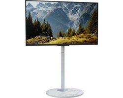 unho Vloer-tv-standaard met wielen Sintersteen tv-standaards voor tv's van 40-75 inch - Max. hoogte 170cm