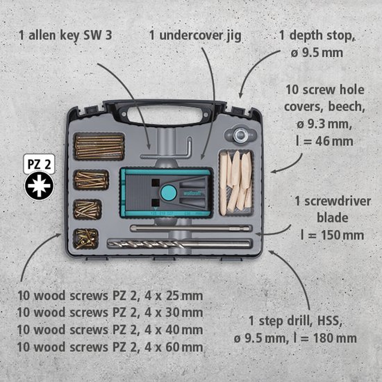 Wolfcraft Set Undercover-Jig 4642000 1 pc(s)