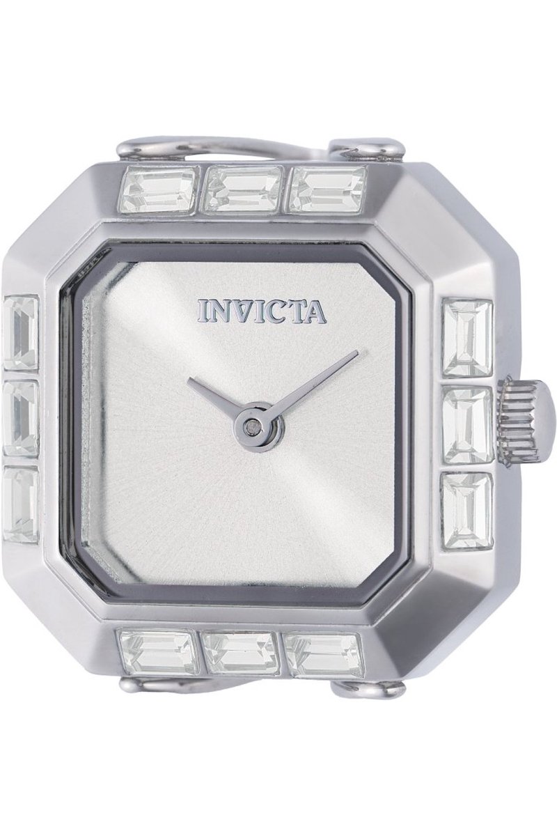 Invicta Mini 49580 Dames Horloge - Waterdicht - Analoog - Quartz Uurwerk - Roestvrij Staal met zilveren Wijzerplaat - 21mm