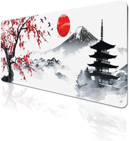 DHSBD Landschap Afdrukken Muismat Rubber Wasbare Rand Muismat Pc Computer Games Grote Tafel Mat Om Gamer 1000x500x3mm