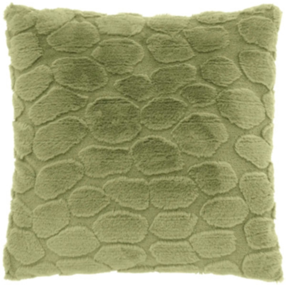 Unique Living kussen Daaf tea green 45 x 45 cm