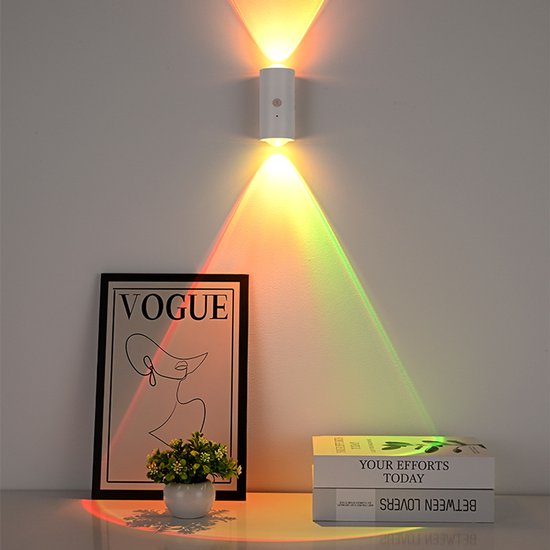 Intelligente Menselijke Inductie Bergvormige Lamp - Lichtprojectie - Magneet Opladen - Self-adhesieve Kastenlamp - Dubbele Kattenoog Nachtlampje — afbeelding 2
