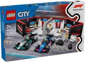 Garage LEGO City F1 avec voitures Mercedes-AMG et Alpine - 60444