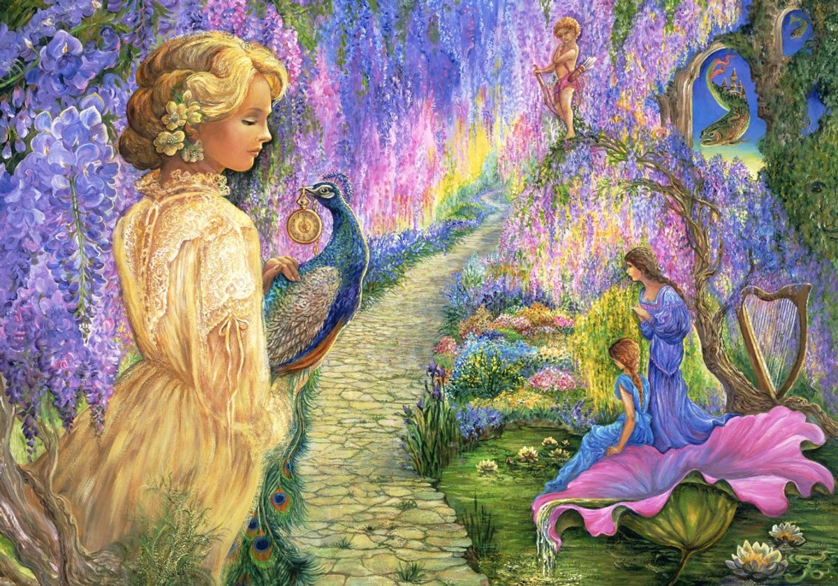 Grafika puzzel Josephine Wall legpuzzel Wisteria Way 1000 stukjes.