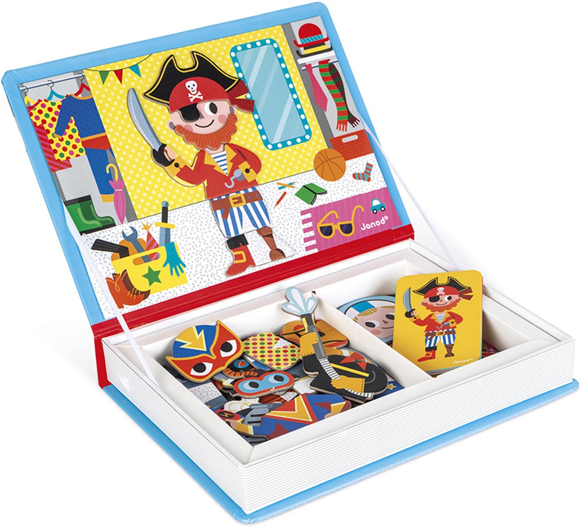 Janod - Magnetibook - Verkleedfeest Jongens - Magneetboek Speelset — afbeelding 4