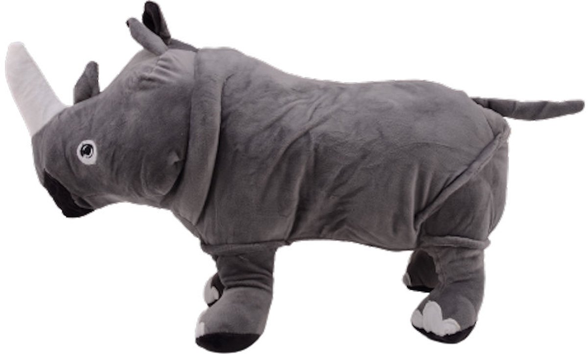 Pluche neushoorn knuffel 50 cm speelgoed knuffeldier.