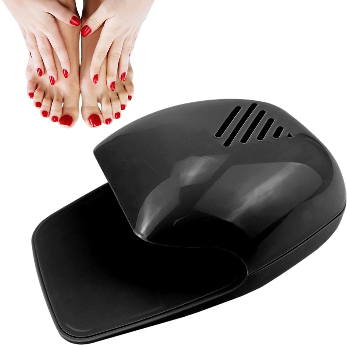 Ynkkvre - Nageldroger - Nagellak Droger - Nageldroger - Snelle Droging Voor Manicure En Pedicure - 1 Stuk - Thuis Gebruik+Zwart