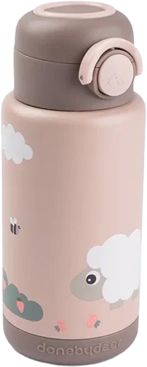 Done by Deer Thermo Fles - Tiny Farm - Powder - 340 ml