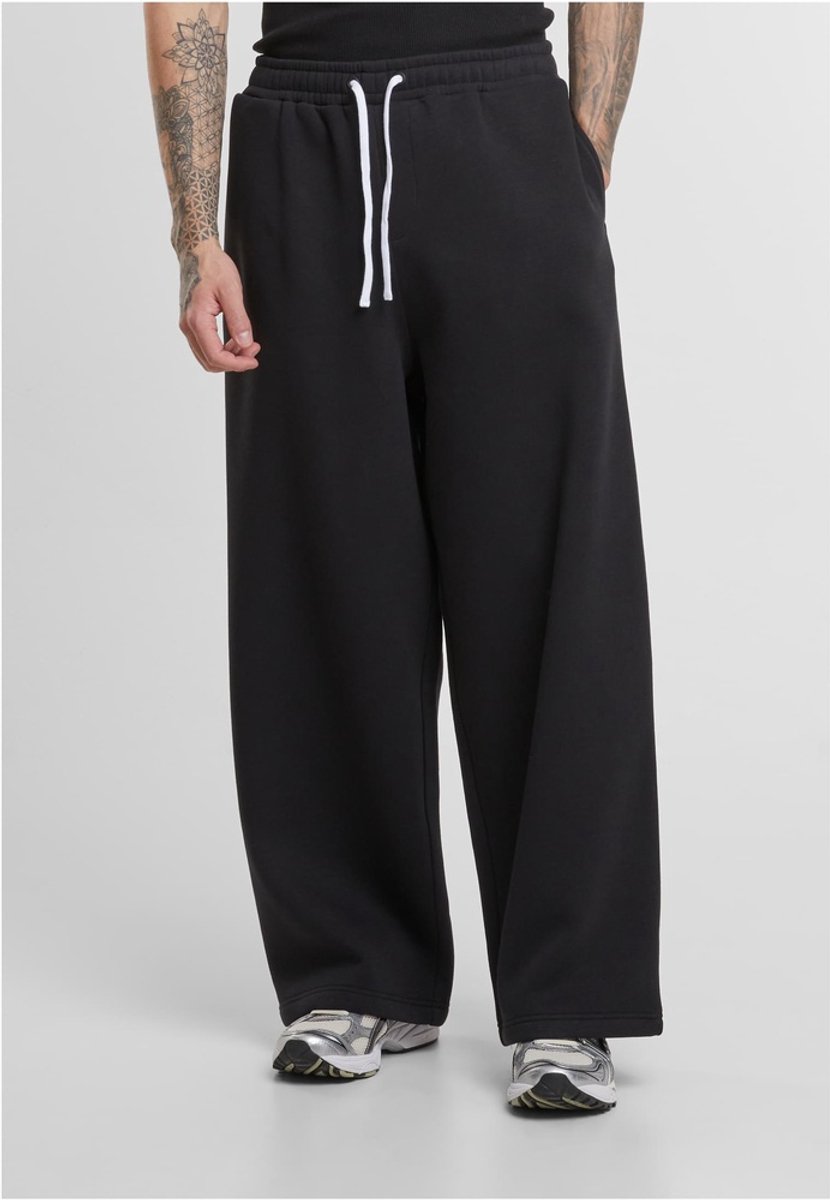 Urban Classics Fluffy Wide Leg Heren joggingbroek 4XL Zwart