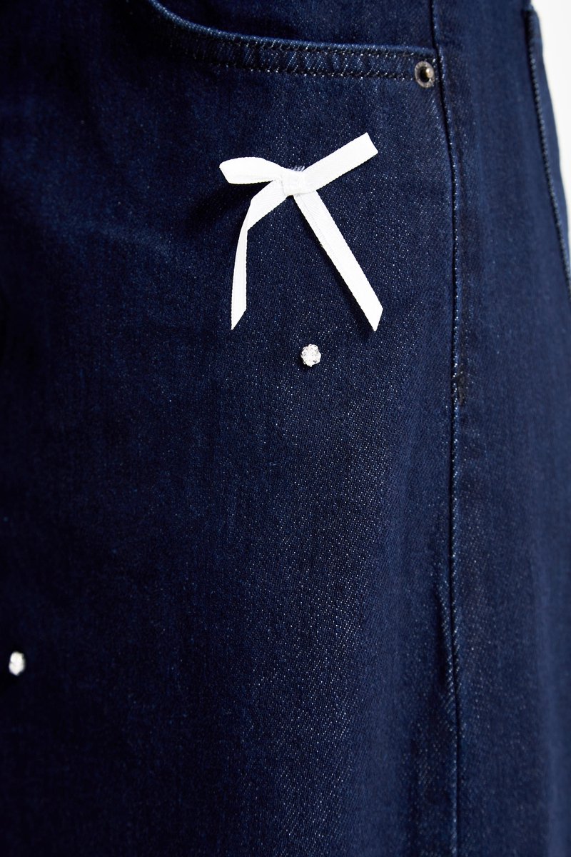 It's Basic - Palazzo Mid Rise Jeans - Deep Sea
