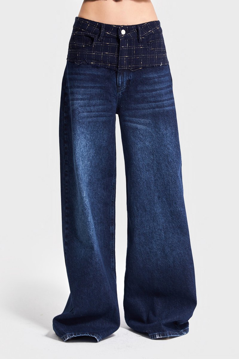It's Basic - Palazzo Mid Rise Jeans