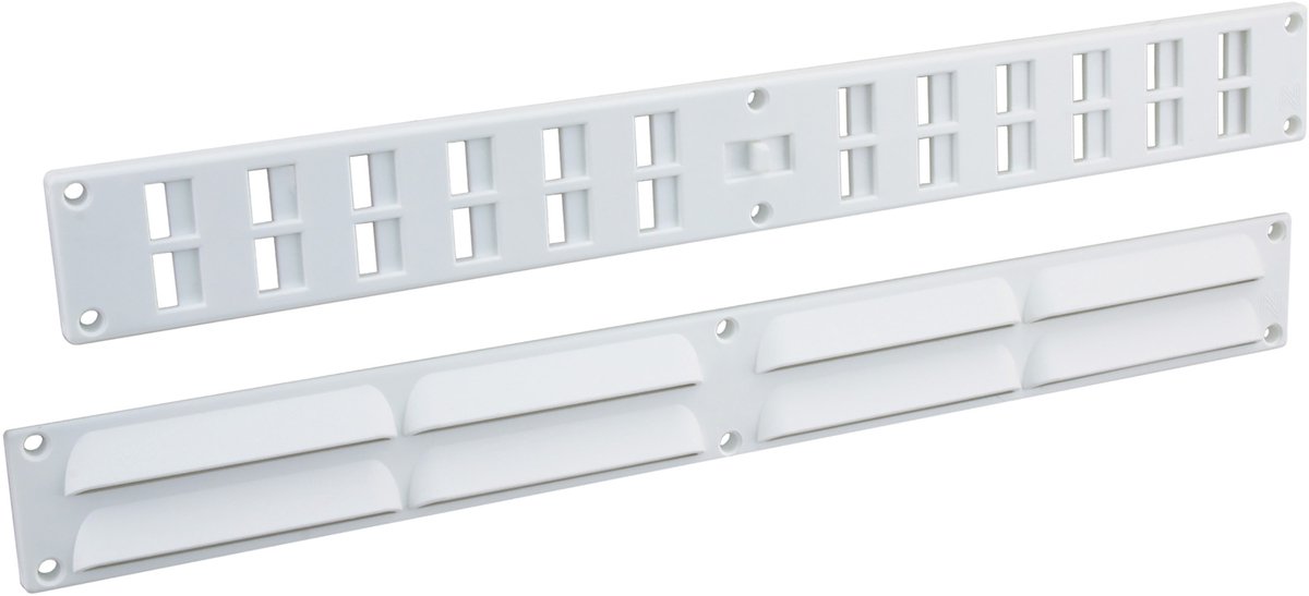Starx ventilatieset - 370 x 40 mm - kunststof - wit