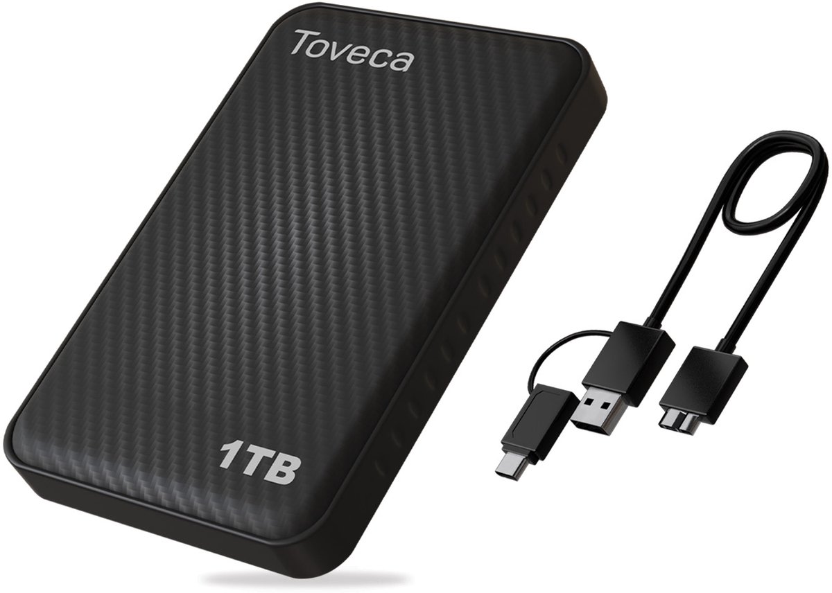 Toveca Externe harde schijf 1 TB - USB 3.0 Harde schijf extern - HDD