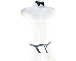 BamBella ® - string bongage - maat Onesize S M L - Zwart Sexy slip erotische onderbroek valentijnsdag doorzichtig rollenspel kleding voor mannen