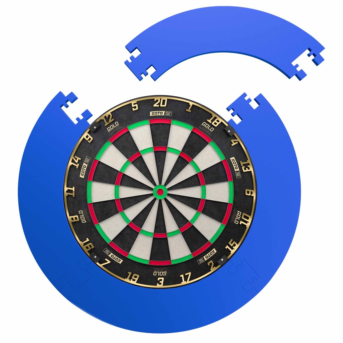 KOTO Gold Label + Puzzle Surround - Dartset Blauw