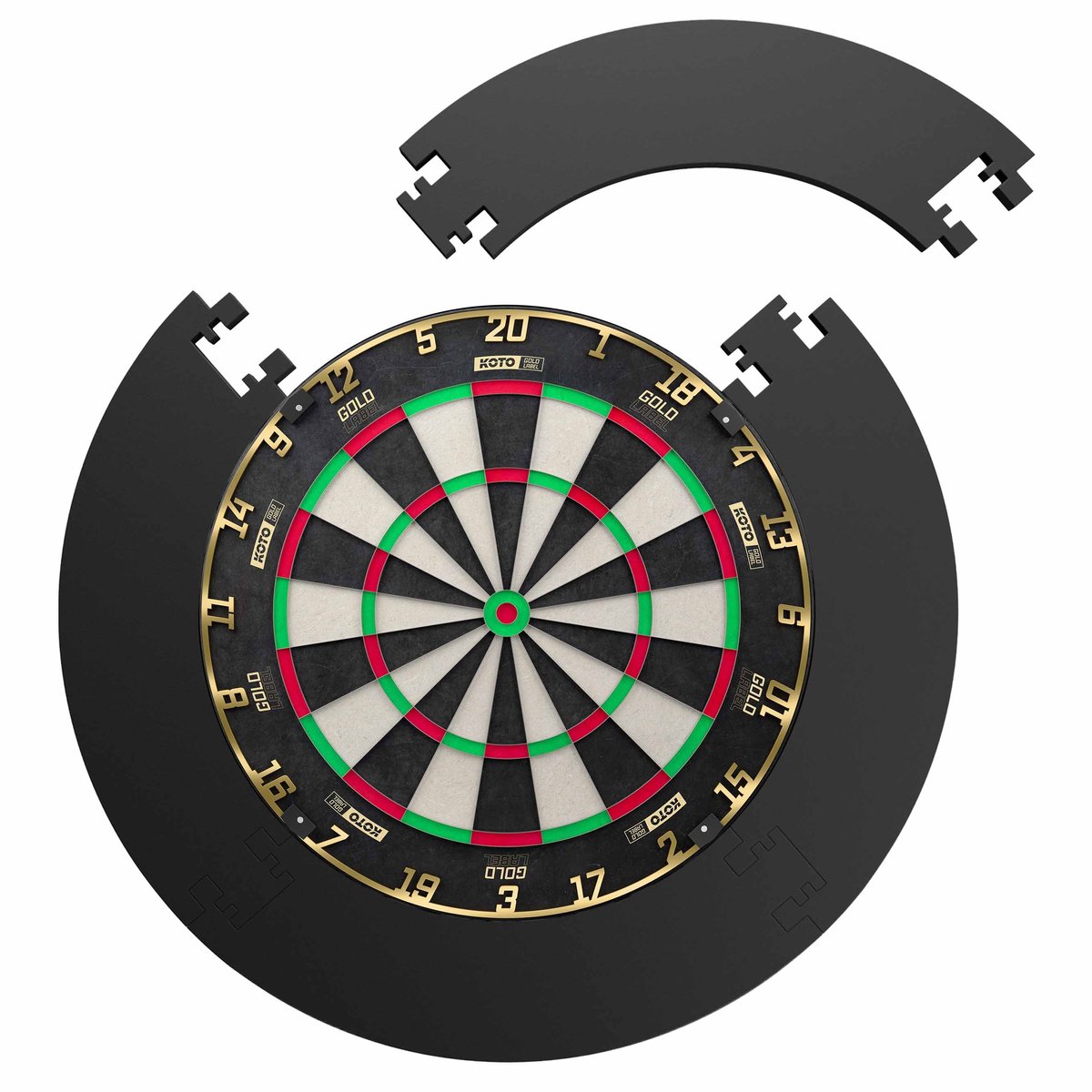 KOTO Gold Label + Puzzle Surround - Dartset Zwart