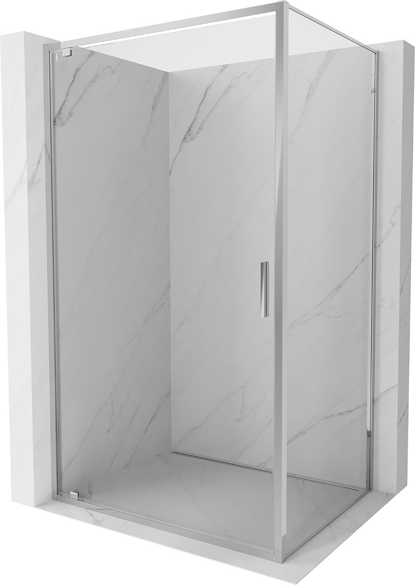 Mexen Exo draaideur douchecabine 70 x 100 cm, transparant, chroom - 8181-070-100-01-00