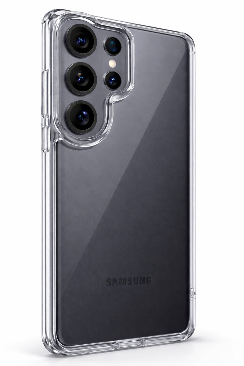 Transparant Hoesje - Case - Geschikt voor Samsung Galaxy S25 Ultra - Backcover - Transparant - Doorzichtig