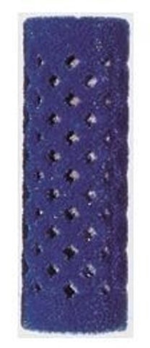 Efalock Fluwelen rollers lang blauw 21mm 12st