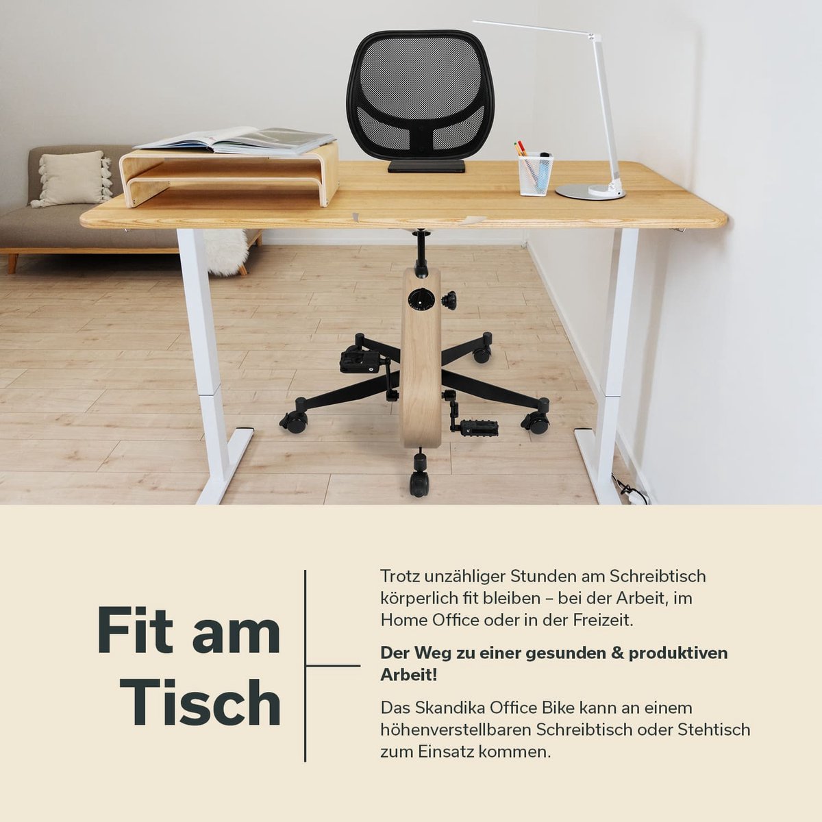 Skandika Office Bike Bureaufiets met 8 Weerstandsniveaus - afbeelding 2