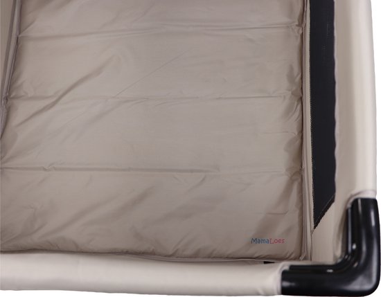 MamaLoes Inklapbare Box voor Baby - Beige - Compacte Kinderbox - Inclusief draagtas - Luuk van Mamaloes — afbeelding 4
