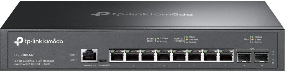 TP-Link Omada SG3210X-M2 - Netwerkswitch - Managed - L2+