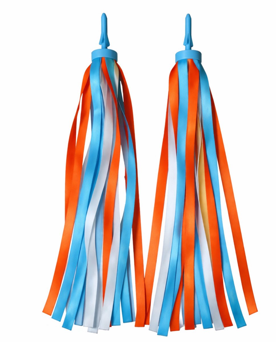 Stuurslingers - Fietsversiering voor Kinderfiets - Versiering voor Step - Stuurversiering Fiets - Handvatstreamers - 27 cm - 2 Stuks