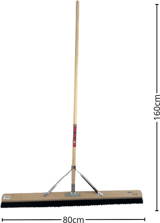 Synx Tools bezem Paardenhaar - 80 cm - Zaalveger / Kamerveger - Zachte bezem 80 cm - Bezemsteel - Veger schoonmaken - Bezems Binnen - Besem zacht met Steel 150 cm van Synx Tools — afbeelding 5