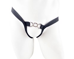 BamBella ® - String bondage - maat Onesize S M L - zwart Sexy erotische heren onderbroek mannen