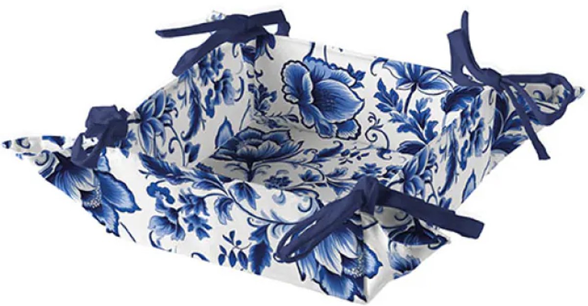 Ambiente Broodmandje Delfts Blauwe Bloemen