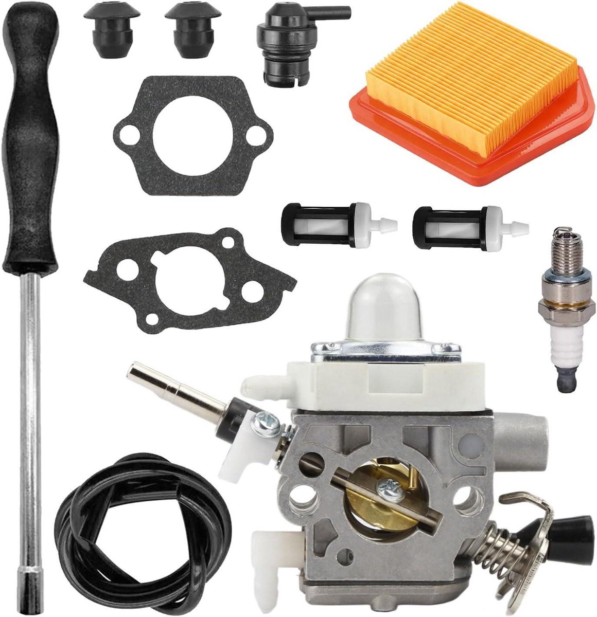 Carburateur Kit voor Bosmaaier: FS240 FS260 Onderdelen - Carburateur, Filter, Luchtfilter - Set Met 4147-120-0625 4147 141 0300