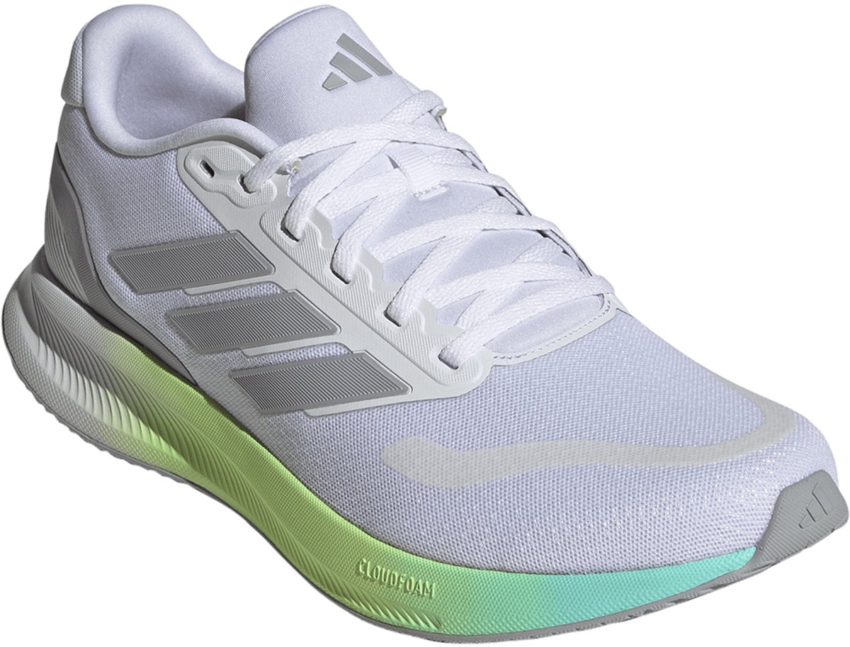 adidas Heren Runfalcon 5 Hardloopschoen Sneaker Cloudfoam KI9540 Wit