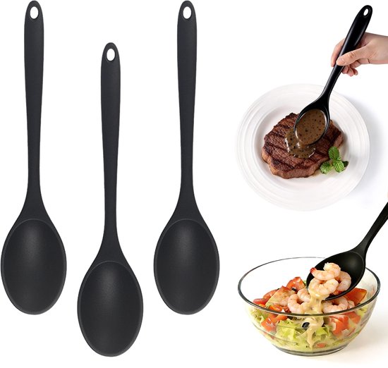 Kit d'ustensiles de cuisine en silicone blanc 11pcs Ustensiles de cuisine antiadhésifs avec