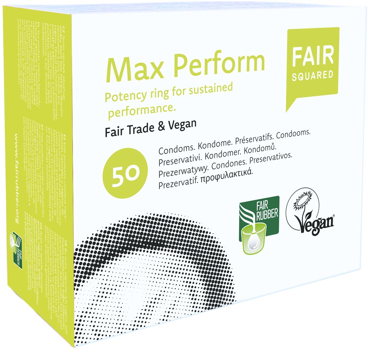 Fair Squared MaxPerform eco fair trade condooms 50 stuks