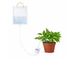 S&D | Automatisch Bewateringssysteem voor Planten – 1L Waterzak met Instelbare waterdruppelaar - H2o