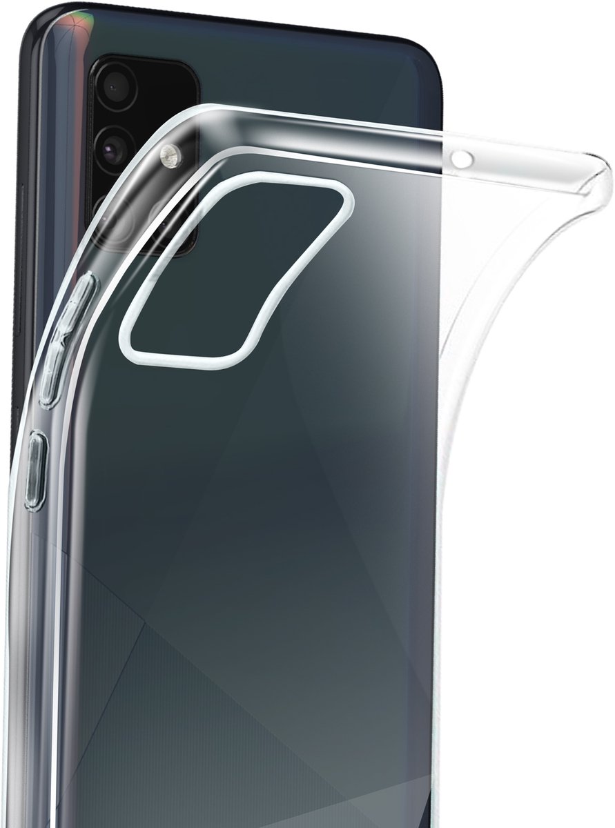 Akashi, Hoesje Geschikt voor Samsung Galaxy A51 Ultra-Fijn Zacht Silicone, Transparant
