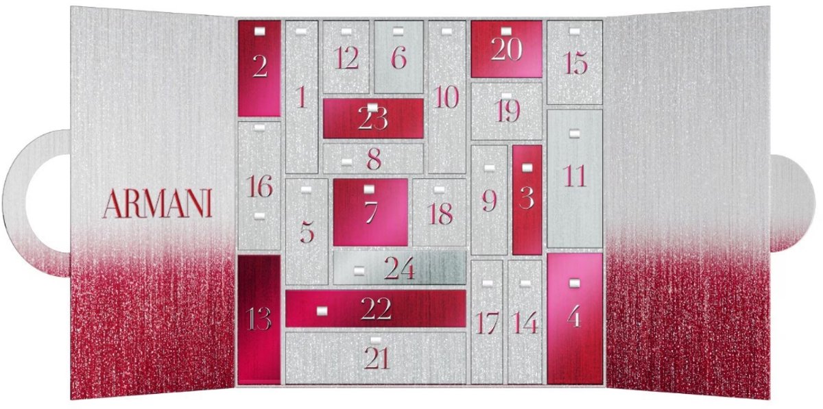 Luxe Armani Adventskalender - Make-Up - Cosmetica - Mini parfum - Voor Haar - Kerstcadeau - Aftelkalender - Feestdagen - Geschenk – foto 2