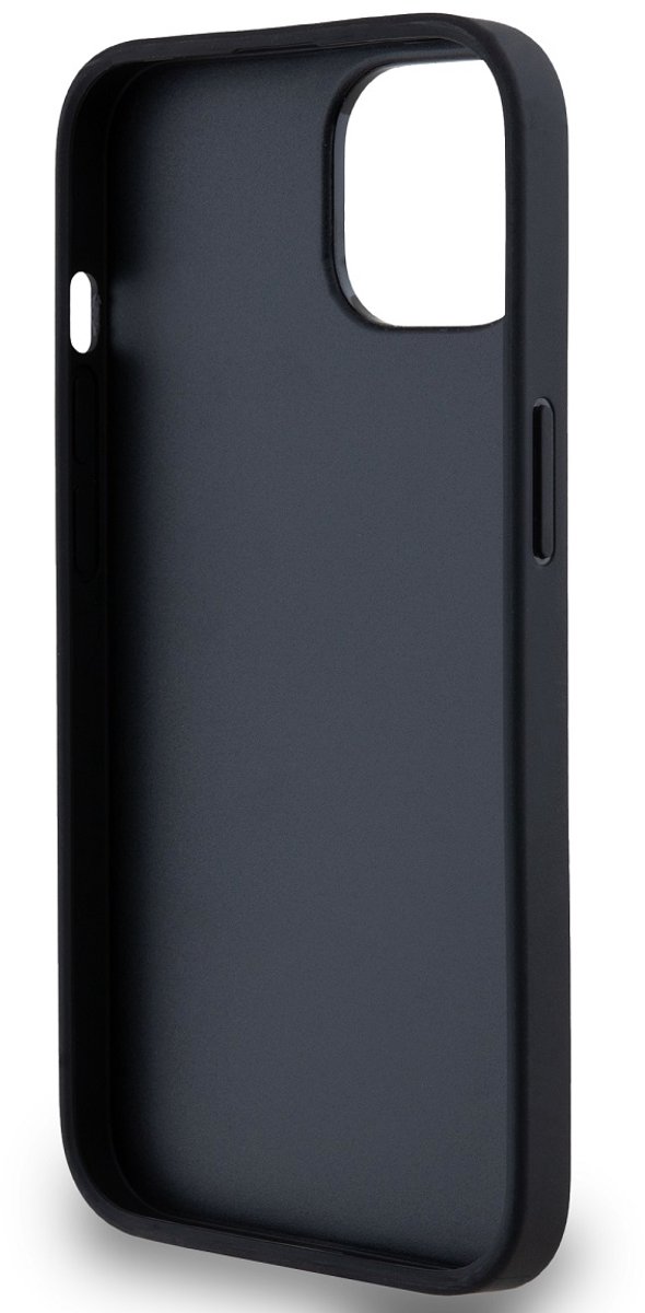 DKNY Checkered Printed Stripe Back Case - Geschikt voor Apple iPhone 14 (6.1") - Zwart