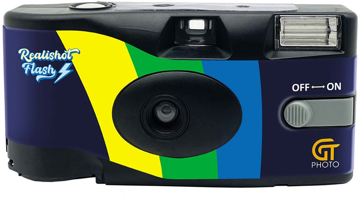 Realishot Flash - wegwerpcamera 27 opnames met flits - single use flash - alternatief voor quicksnap, lebox en fun saver