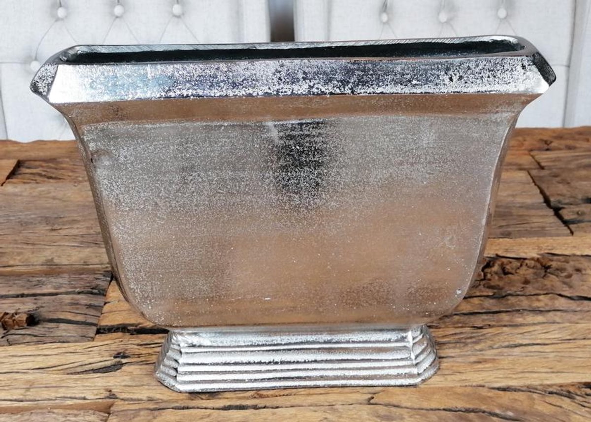 Michael Noll - Vaas - Aluminium - Zilver - 36 cm