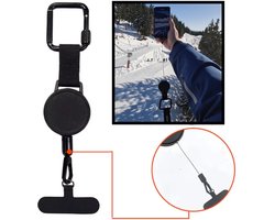 Telefoonkoord voor Wintersport – Snijvast Stalen Veiligheidskabel – Anti-Diefstal – Ski & Snowboard – Universeel voor Alle Telefoons