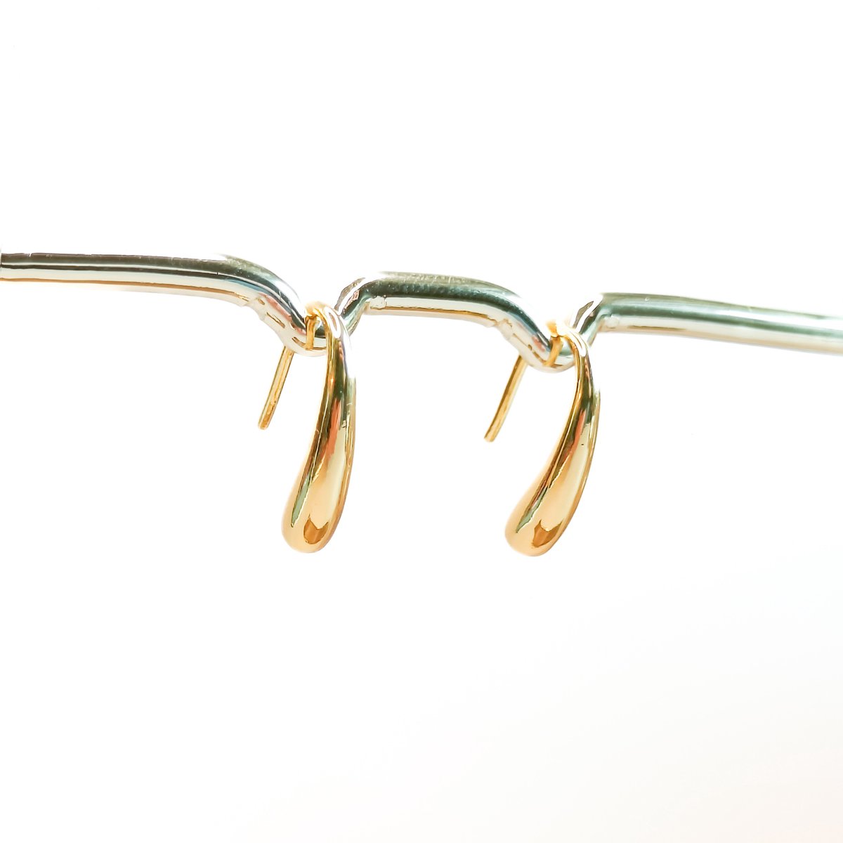 Ava & Imber | Drop Hangers Goud Vermeil | Goud Vermeil 925 Sterling Zilver | Minimalistische Oorbellen Vrouwen | Geleverd in Cadeaudoosje