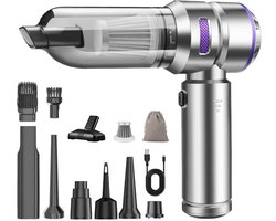 Mini Draadloze 4-in-1 Auto Stofzuiger – 20000PA, Brushless Motor met Type-C Oplaadbare 6000mAh Batterij