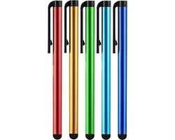 Knaak Stylus Pennen - 5 Stuks - Touchscreen Pennen Voor Smartphone, Tablet & Laptop - Diverse Kleuren