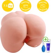 Sensa Levensechte Masturbator - 7.5 kg - Incl. Glijmiddel en Cleaner - Nep Kont - Realistisch gevoel - Sex Toys voor Mannen - Masturbator voor Mannen - Siliconen Kunstvagina en Anus - Seksspeeltjes - Nep Kut - Pocket Pussy