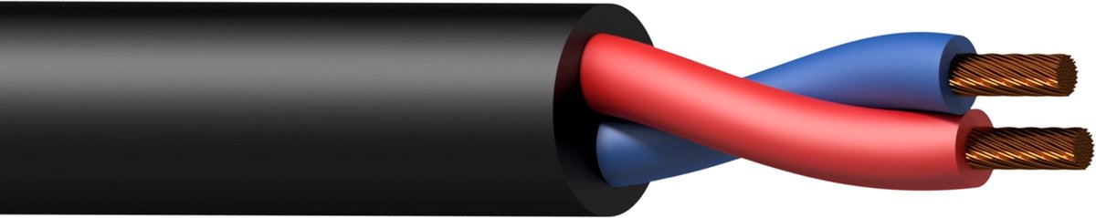 Procab PLS225 speakerkabel per meter, 2x 1.5 mm²