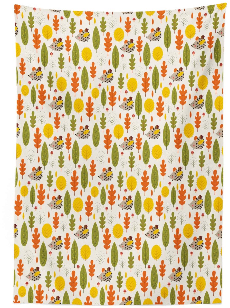 ABAKUHAUS Tafelkleed – tc_70242 140x200 cm – Meerkleurig satijn, wasbaar