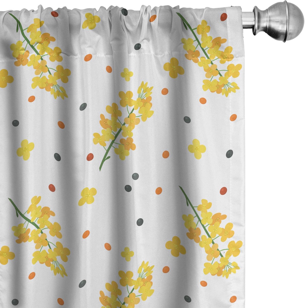 ABAKUHAUS Gordijnen – 2x75x245 cm – Microvezel – Halfverduisterend – Meerkleurig Mehrfarbig
